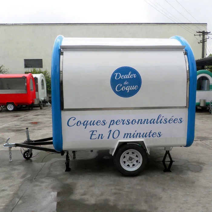 Small Mobile Chicken Food Track Bakery Caravan Concession Trailer for Sale