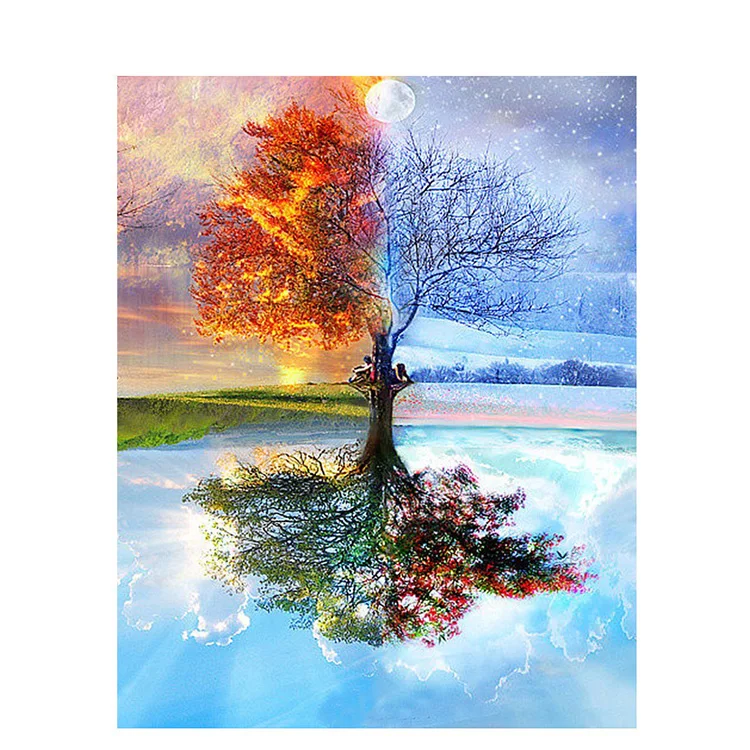 
Frame Tree DIY paint by number canvass Modern Wall Art Picture Coloring By Number Acrylic Canvas Painting 