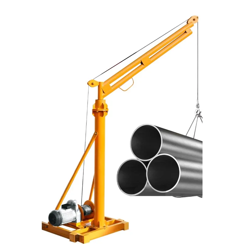 Hot selling household small 220V motor decoration loading wireless remote control lifting crane