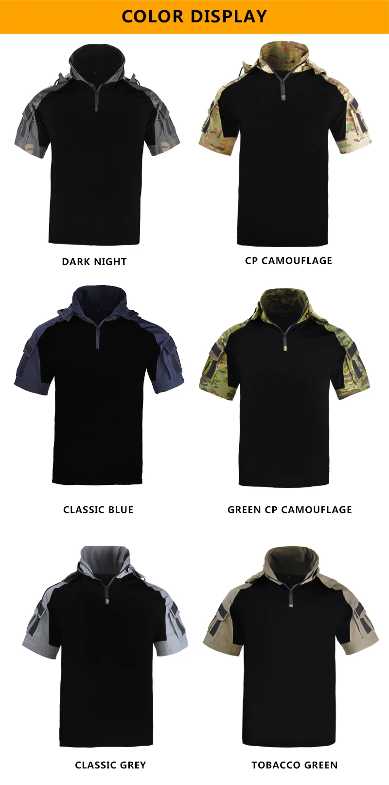 HAN WILD New Frog T-shirt Combat Training T-shirt Camouflage Short Sleeve Tactical T-shirt