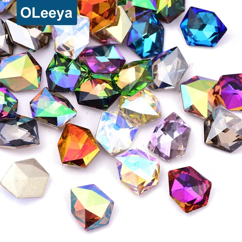 Oleeya 6*8 мм 8*10 18*20 K9 стеклянные стразы хрустальные камни украшение