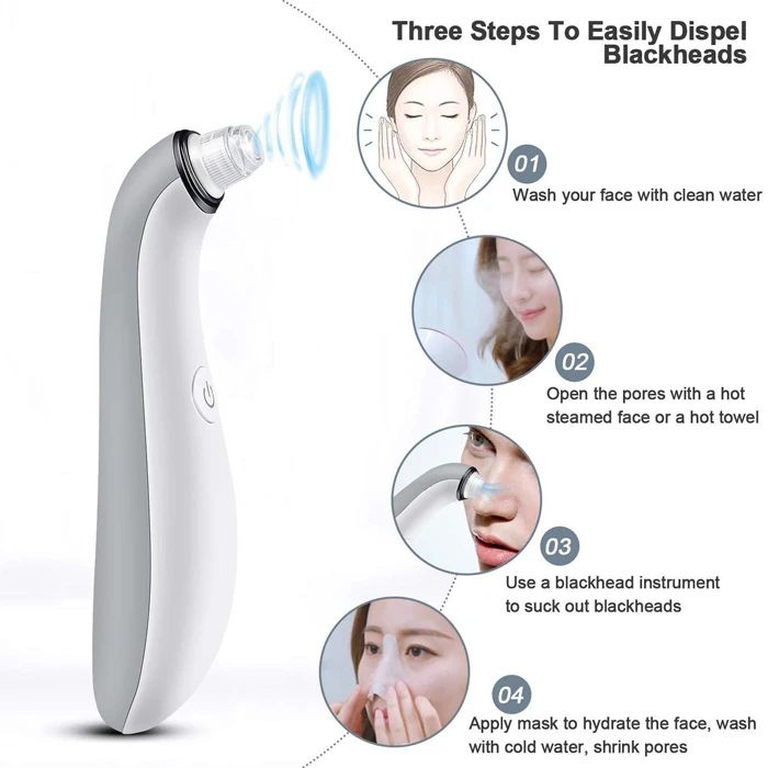 Portable Electric Facial Massage Acne Pore Blackhead Remover Vacuum Tool