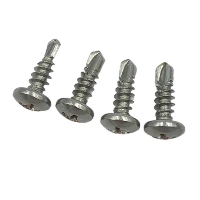 Metal Coarse Thread Drywall Screws Truss Head Plillips Wood Self Drilling Screws with Black Phosphated