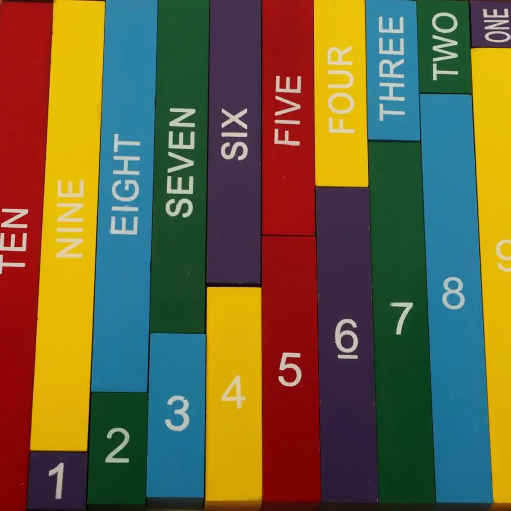MA006(NX) Colored decimal bar toy montessori equipment materials wooden educational toys for kids