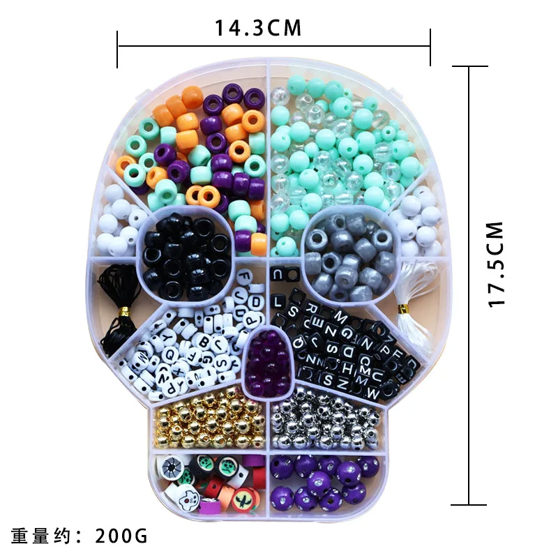 Halloween Polymer Clay Beads Bracelet Acrylic Beads For Bracelet Making Kit