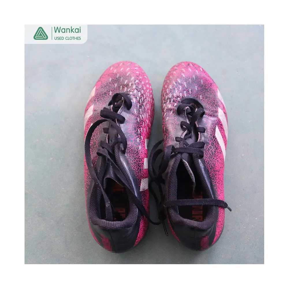 CwanCkai High Quality Low Price Cleats Second Hand Football Shoes Original Children Used Branded Mixed Soccer Boots Bales
