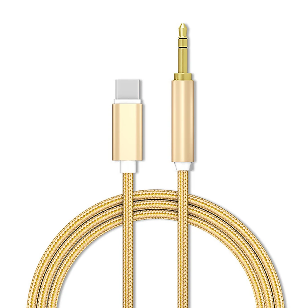 Wholesale Aux Cord for iPhone 3.5mm USB C Type C Aux Cable Audio Kabel Auxiliary Adapter