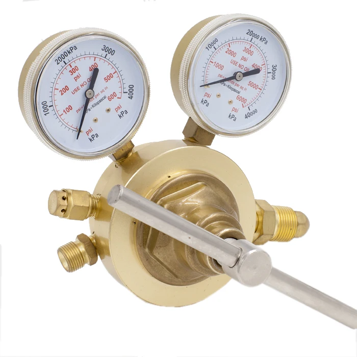 DEM CR0900 Heavy Duty High Pressure  Oxygen  Nitrogen Brass Gas Pressure Regulator