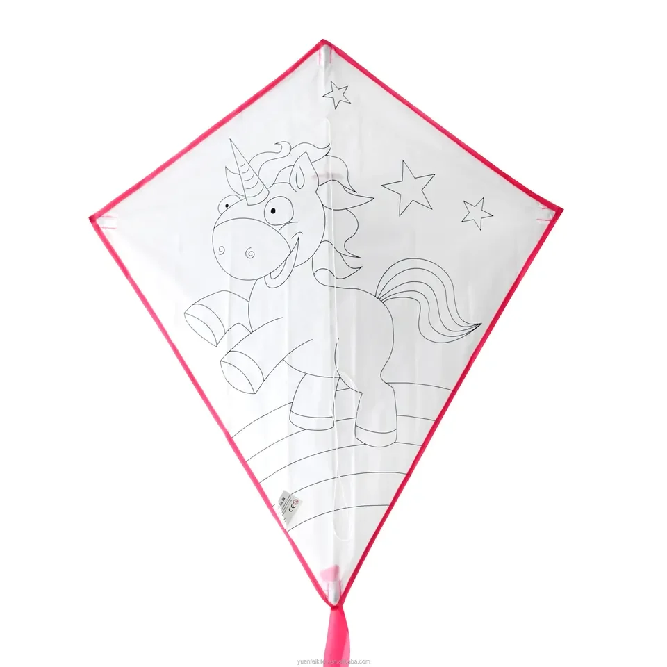 High quality china cheap promotional customized Educational Diamond diy paper kite