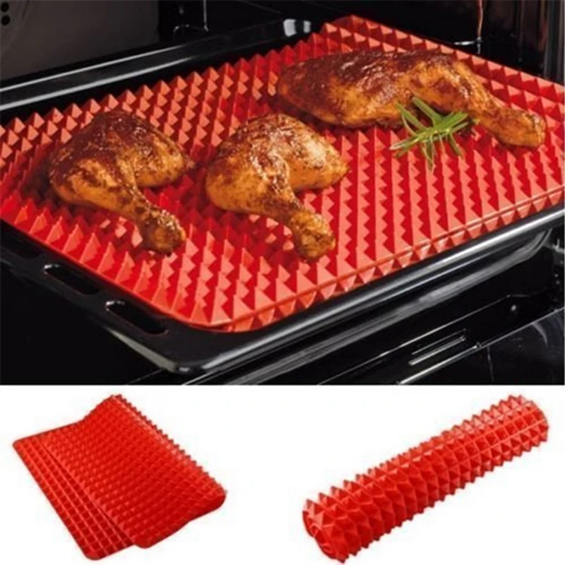 
40x27cm Pyramid Bakeware Pan 4 color Nonstick Silicone Baking Mats Pads Moulds Cooking Mat Oven Baking Tray Sheet Kitchen Tools 