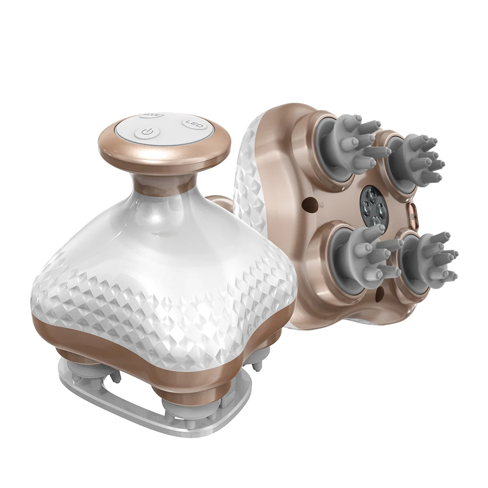 2023 new high quality Hand Held Hair Scalp Massager Machine Portable Electric Silicone Head Scalp Massager