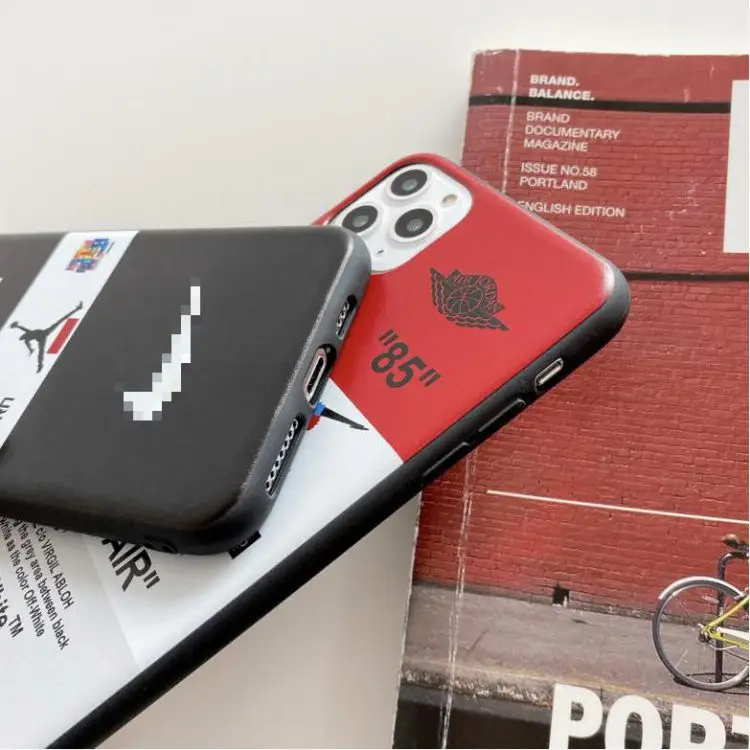  Модный силиконовый чехол 12 2021 TPU матовый Роскошный для iPhone 11 Xr Xs 7 8 13 Pro Max Jordan
