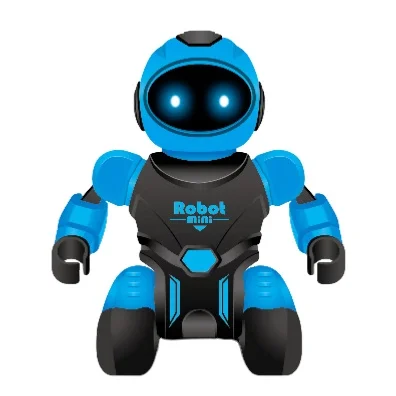 new intelligent toy R/C LED light mini smart robot with singing dancing action program 3 color assorted