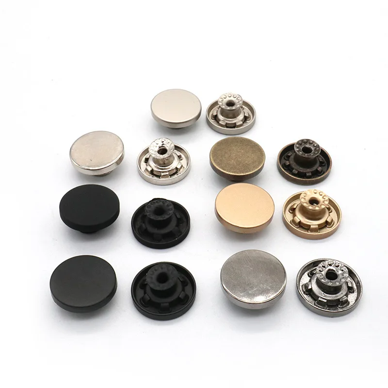 Hot selling fashion custom embossed alloy shank  button logo metal  jean buttons for jean