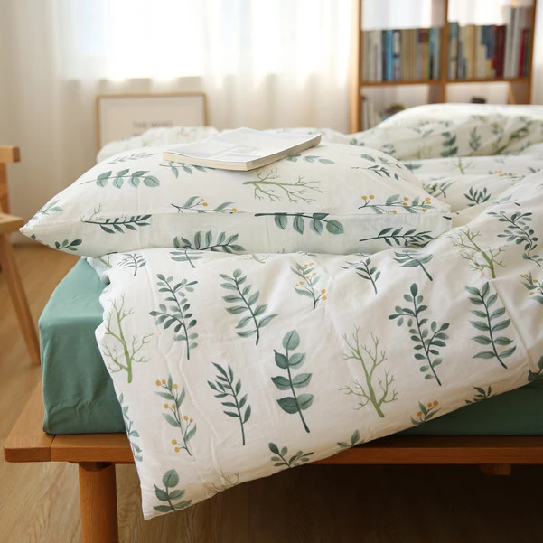 100% cotton bed sheet set customized print designs cotton bedding sets