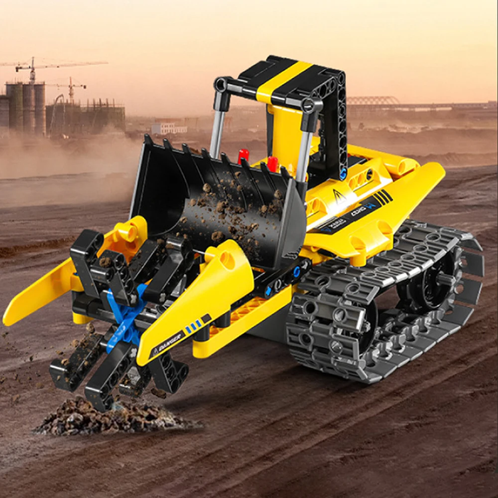 Top Selling Building Block Transmission Structure Engineering Excavator, Robot, 3 in 1 Models,430PCS DIY Block Engineering Truck