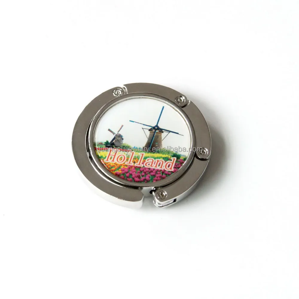 2023 Custom personalised design Ireland London Holland France tourist souvenir instant table bag hook hanger