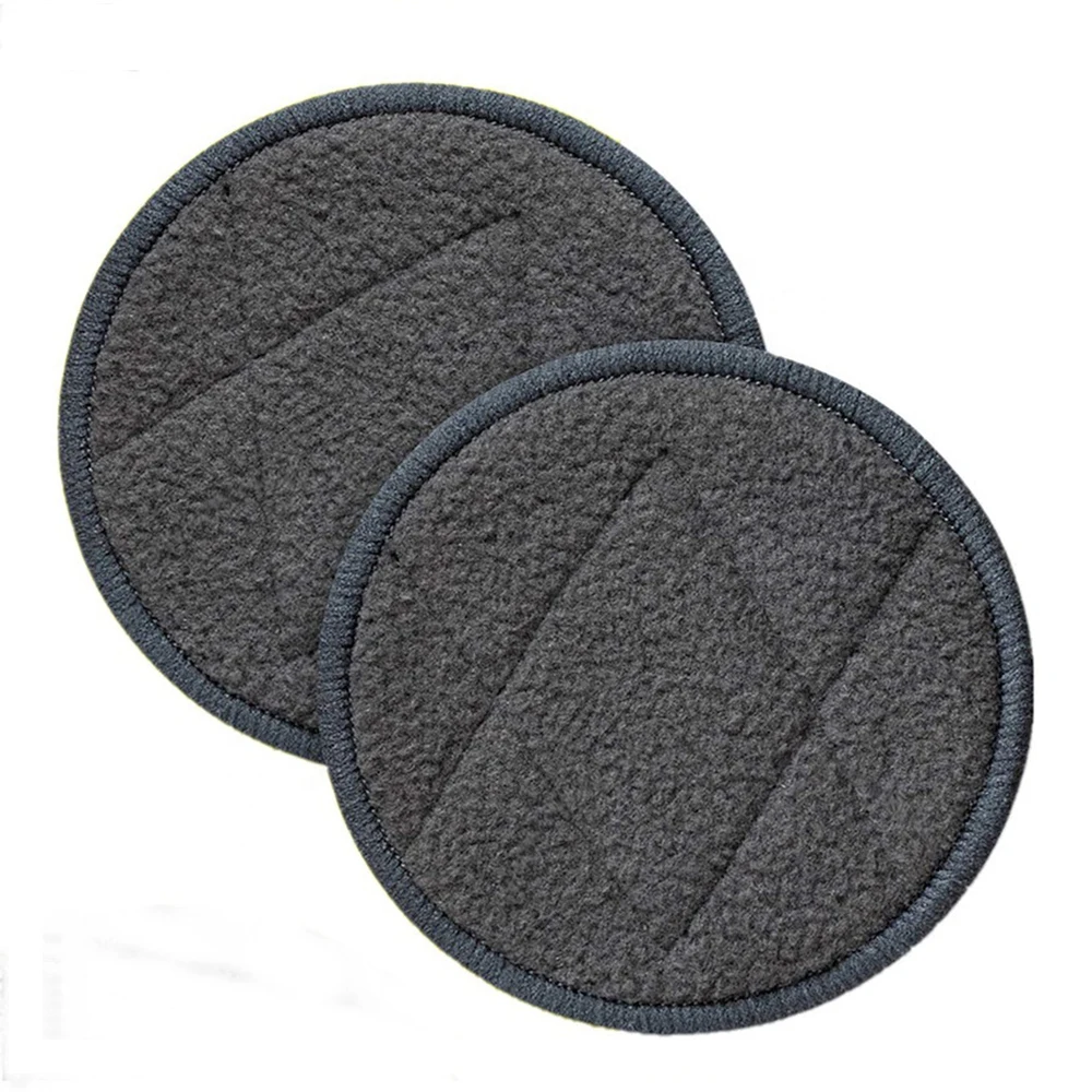 Reusable makeup remover pads sustainable anti-bacterial bamboo charcoal facial cleansing pad with V stitching washable face wipe