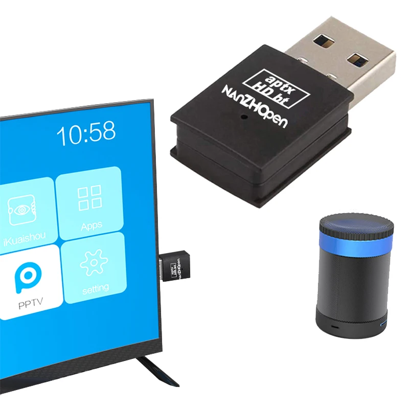 Wireless stereo ble audio adapter APT-X bt receiver with 5.0 aptx hd usb adapter for ps5 games