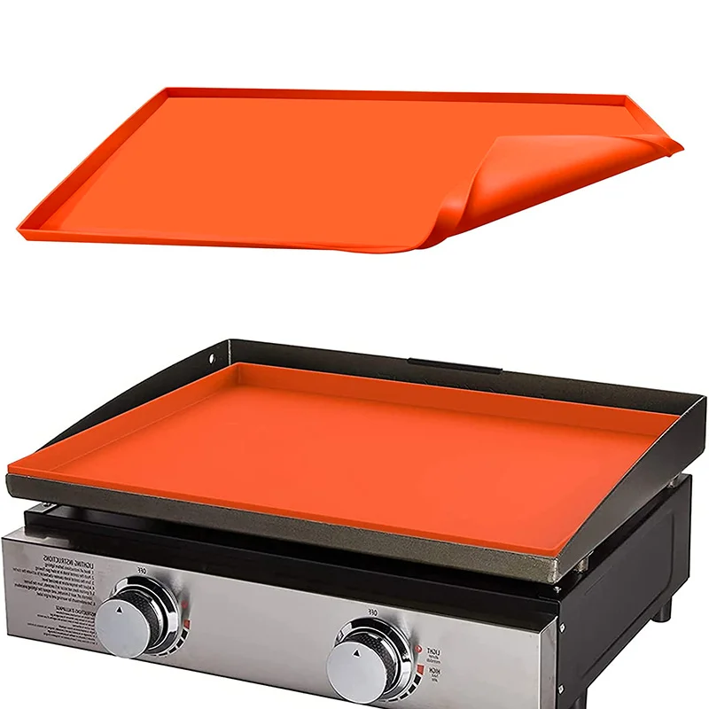 Wholesale Outdoor BBQ Grill Protective Cover accessories 36 inch  Food Grade Silicone griddle mat cover for Blackstone G