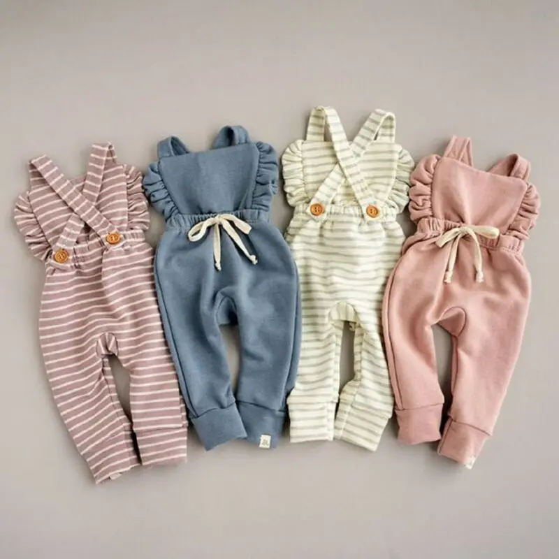 
Newborn Baby Girl Stripe Romper Cotton Soft Coming Home Outfit Baby Clothes Suit For 0-3years Child 