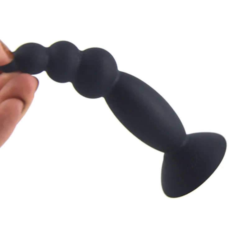 FAAK 10.3cm mini beads silicone anal plug for male  butt plug sex toys anal for female sex toys for men masturbating