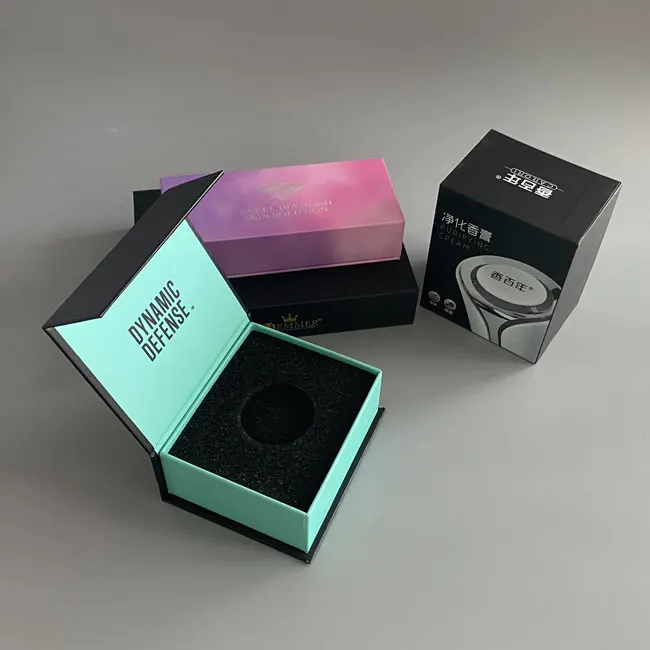 Foam Insert Earring Ring Necklace Paper Sliding Drawer Jewelry Set Box Gift Box Packing for Jewelry Packaging with Ribbon Handle
