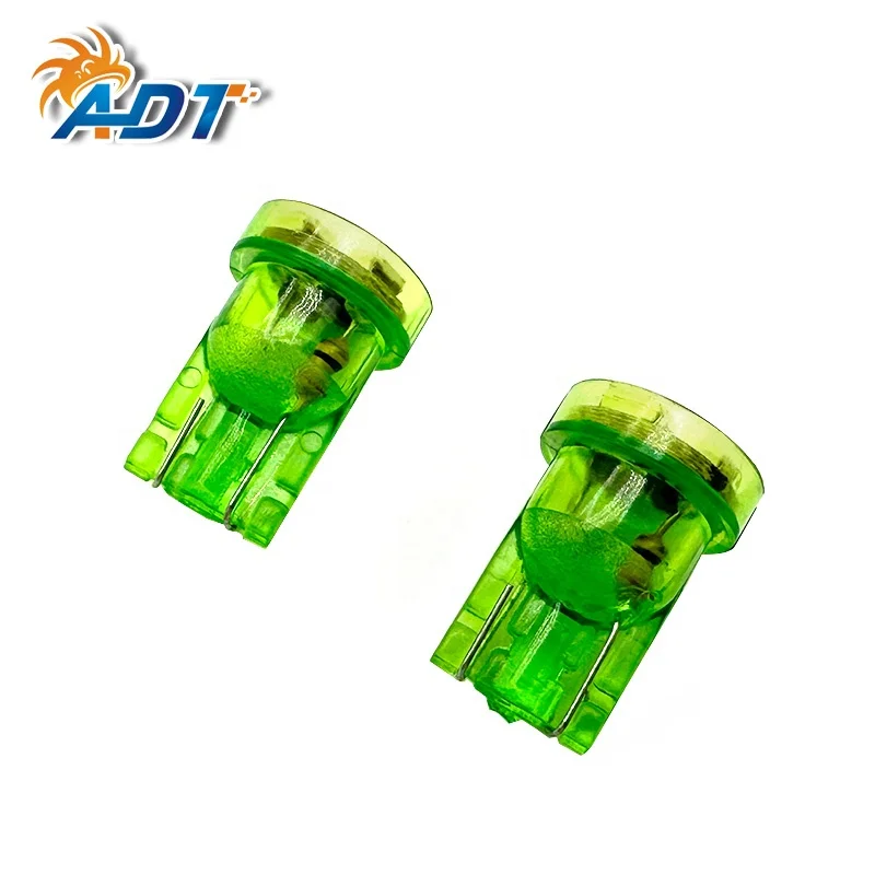 ADT OEM design Transparent Wedge T10 194 insert square 4smd 3528 ac dc led 6.3 volt #555 pinball lights