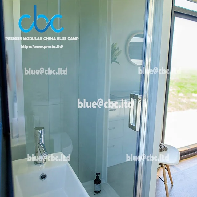 3 bedroom China 20ft luxury model house prefab modular homes expandable container houses