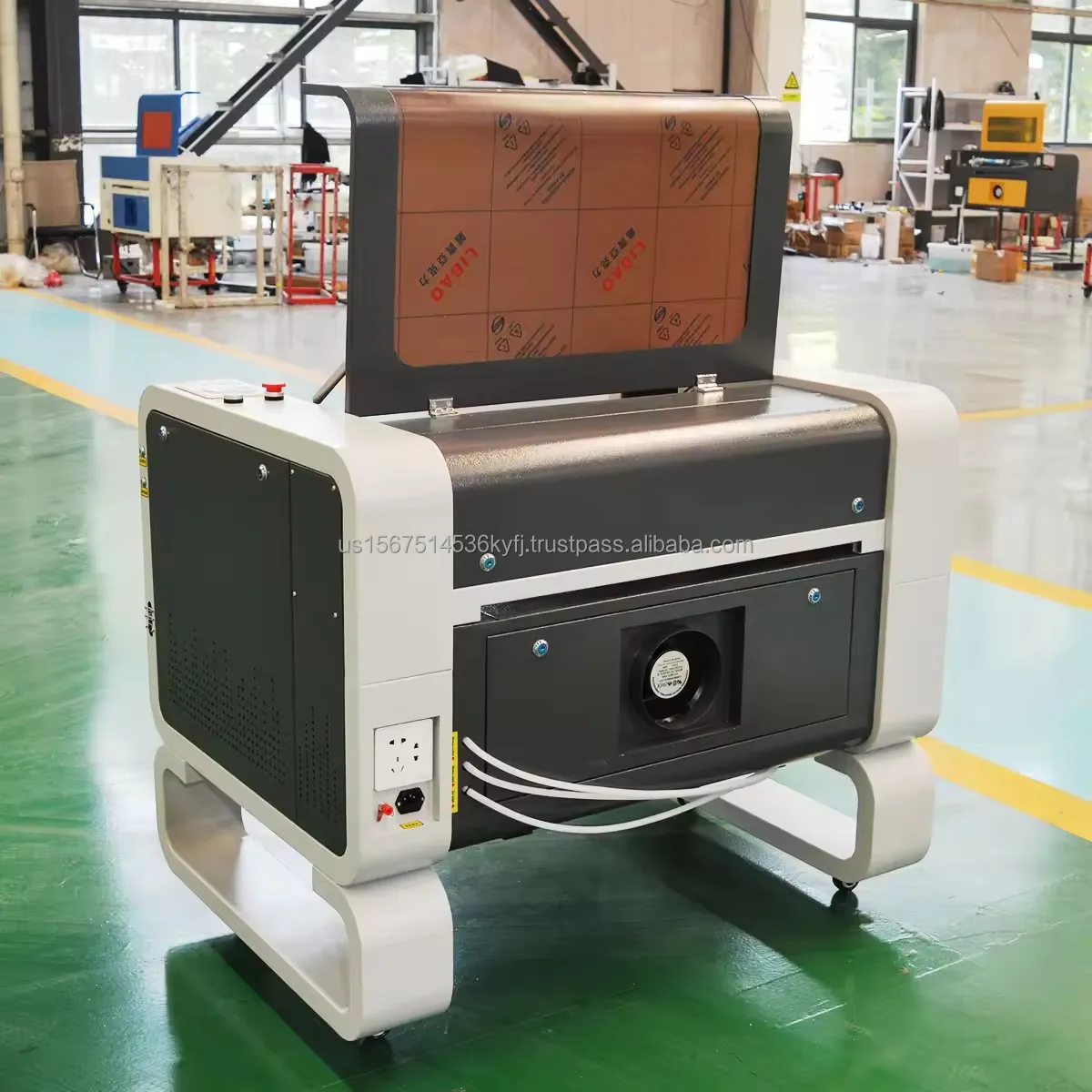 Small Engraving Machine 5070 Laser Cutter with Ruida Control Honeycomb and Blade Bed Up and Down 57 Stepper Motor On Sale