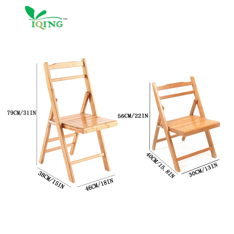 Designer design Chinese modern style portable natural bamboo folding chair
