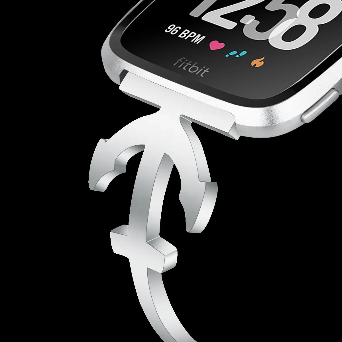 Highly resistant women jewelry wrist bracelet For FitBit Versa watch band for smartwatch strap