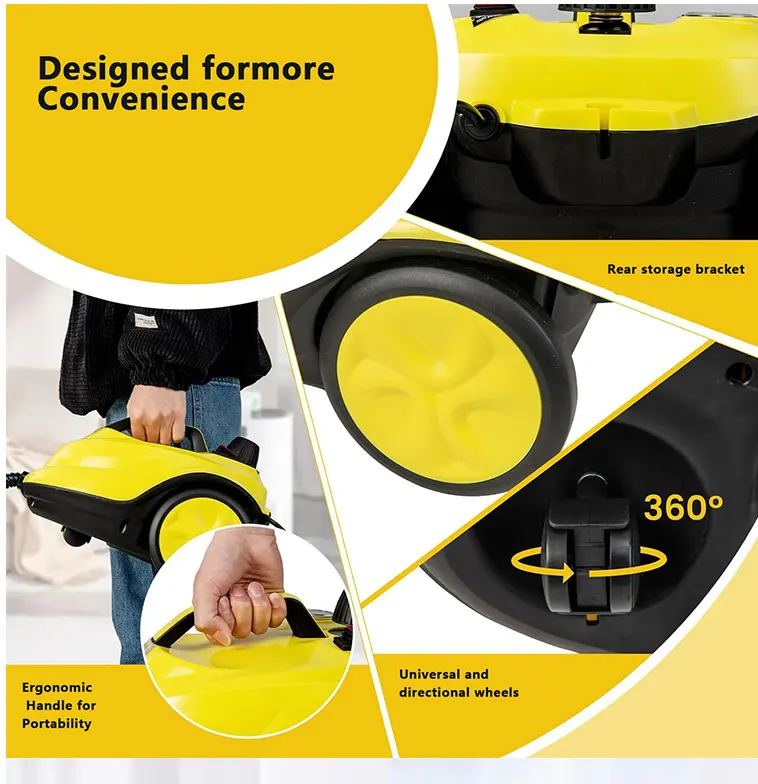 Steam Cleaner 2000W Multipurpose Steam Cleaner for Home Use 5.0 BAR High-Pressure Steam Cleaner Machine for Car