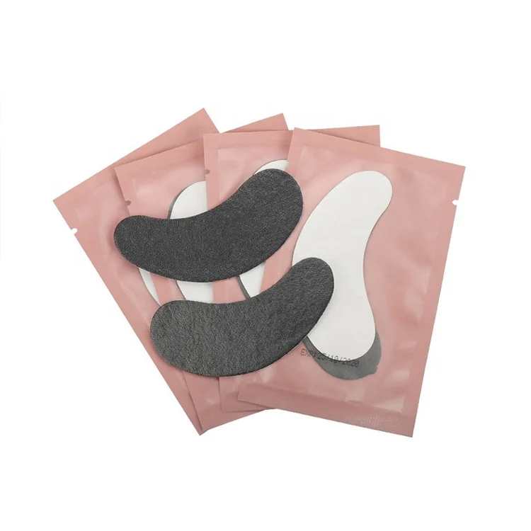 Private Label Eyelash Extensions Under Eye Gel Pad Eye Patch Black Eye Pads