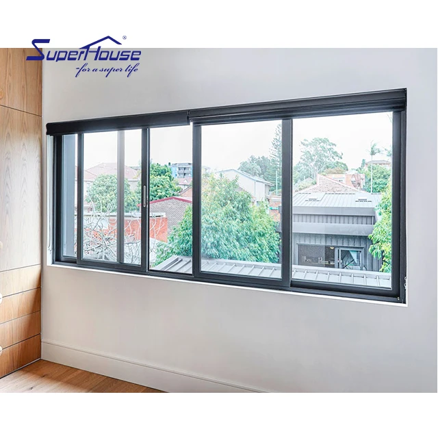 Maimi Dade Approval Powder coating large fixed window glass aluminium fixed window