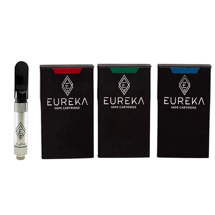 
Fast Delivery Factory Direct Sales 0.8ml EUREKA vape carts 510 Cbd Oil Vape Cartridge Atomizer with packaging 