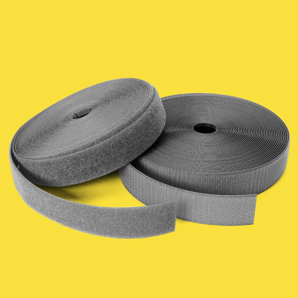 Multi-Purpose Hook and Loop Tape Rolls No Glue Smooth Sewing-on Hook Loop Tape for Garment Accessory