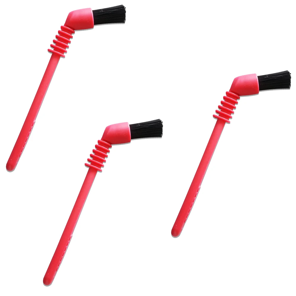 
Black red Semi-automatic coffee pot cleaning brush short handle Nylon Brush for coffee machine 