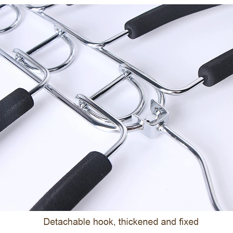 Five Layers Hangers Metal Bedroom Wardrobe Multifunctional Storage Hangers For Clothing Store Hangers