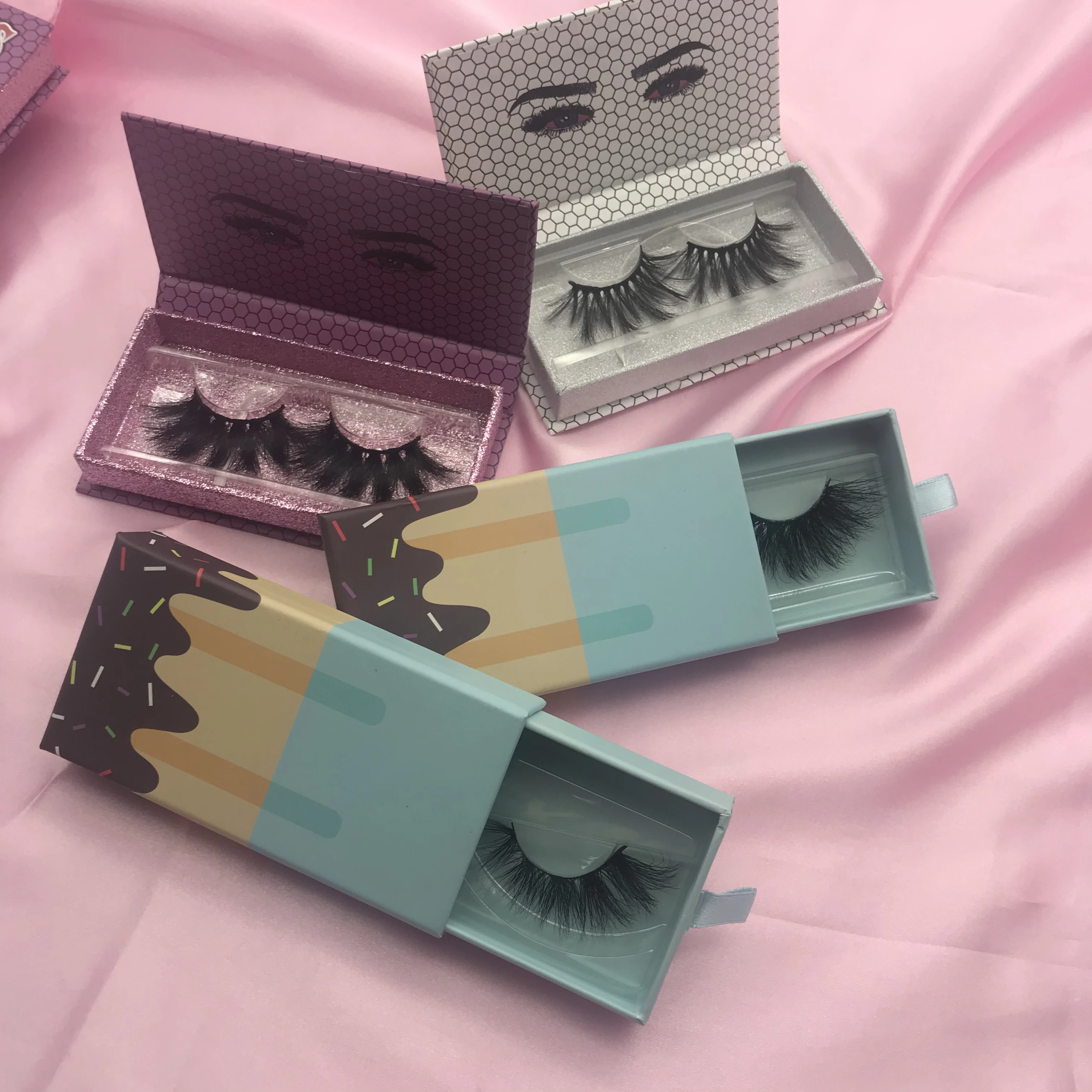 New Arrivals lash custom box rhinestone boxes lash packaging custom logo eyelash boxes