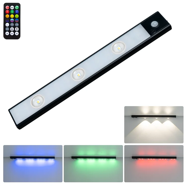 Smart Wireless Battery Usb Charging Closet Light Body Motion Sensor Under Kitchen LED Motion Sensor Cabinet Light