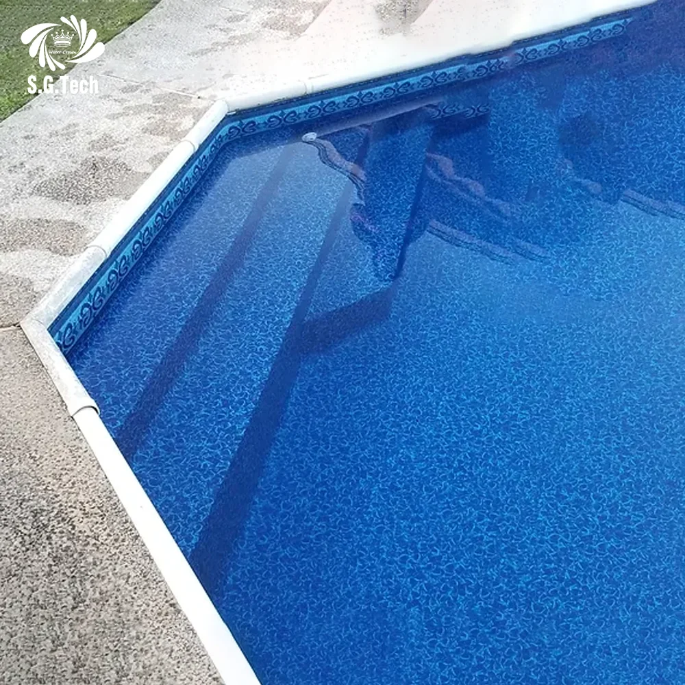 UV Resistant Blue PVC Swimming Pool Plastic Vinyl Liners WATER CROWN Pool Film For Above Ground Pools