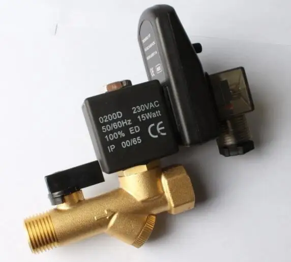 1/2 inch Electronic Drain Valve Solenoid Valves High-Pressure Drain Valve CS720 with timer 16bar