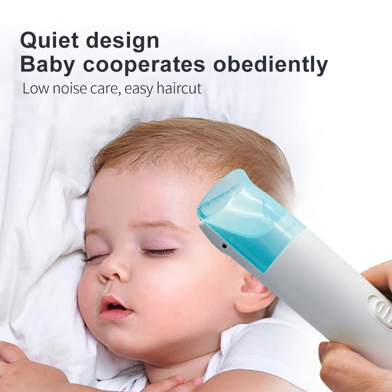 Professional Hair Clippers Waterproof Baby Hair Clippers Low Noise Vacuum and Suction Cordless Hair Clipper For Baby