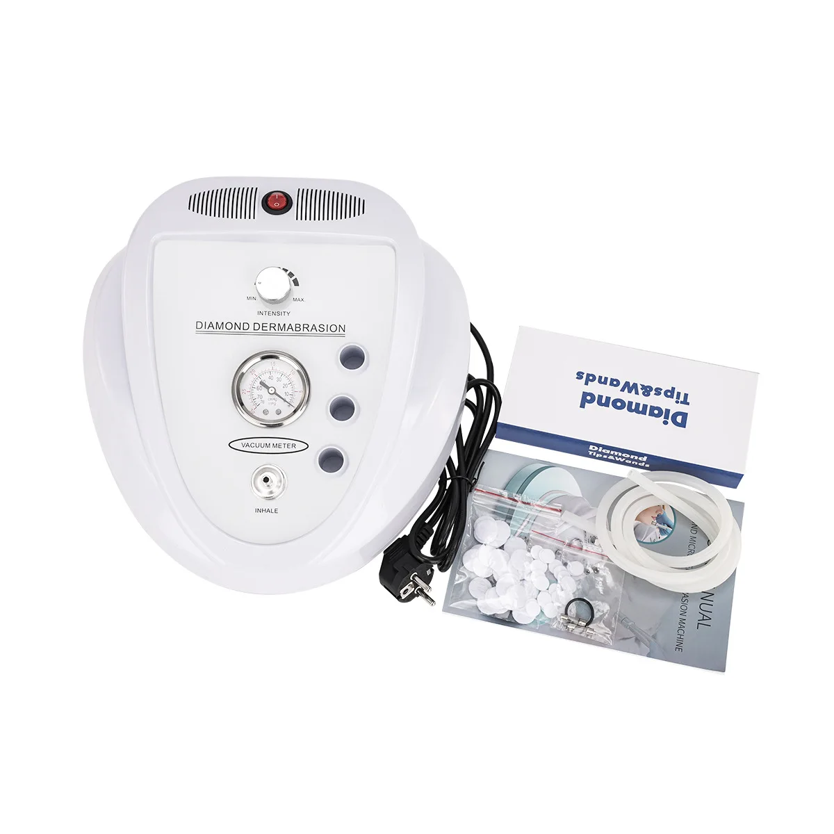 Portable vacuum suction blackhead removal diamond tip peel microdermabrasion machine for sale