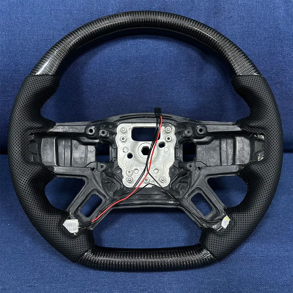 Car Interior Modification Accessories Carbon Fiber 40X40 Steering Wheel For Land Rover Defender 2020 2024