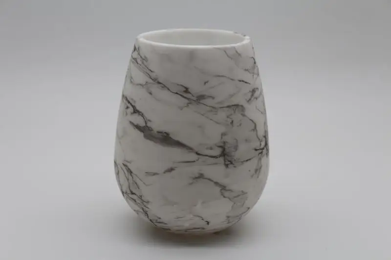 Unbreakable Drinkware silicone plastic marble wine cup glasses glass