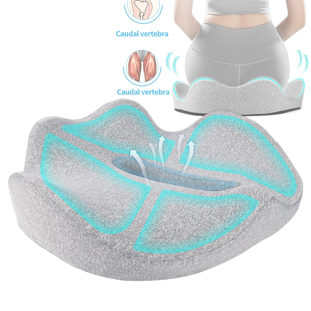Pain Relief Office Chair Anti Slip Memory foam seat cushion sitting orthopedic coccyx pain relief wheelchair hip pillow