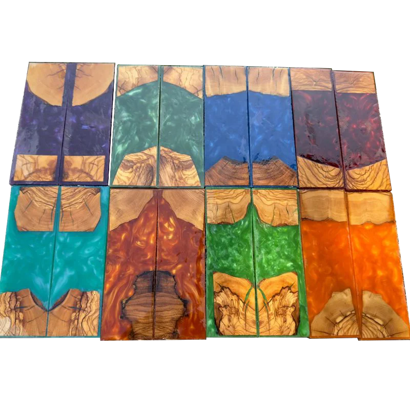 Фабричная гибридная шкала для ножей из оливкового дерева