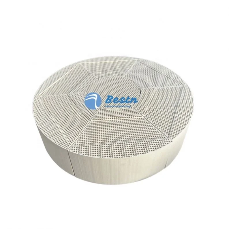 Fan-shaped Honeycomb Ceramic Regenerator for Ladle and Intermediate Ladle Baking Device